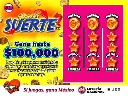 Raspadito Sigue tu suerte (Sorteo 318)