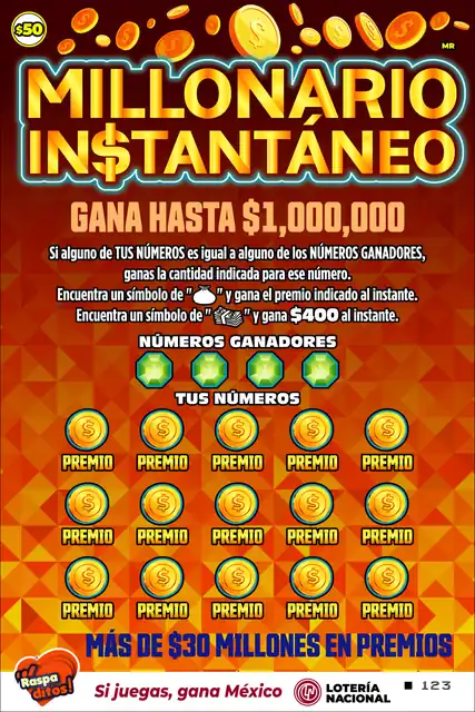 Raspadito Millonario instantáneo (Sorteo 326)