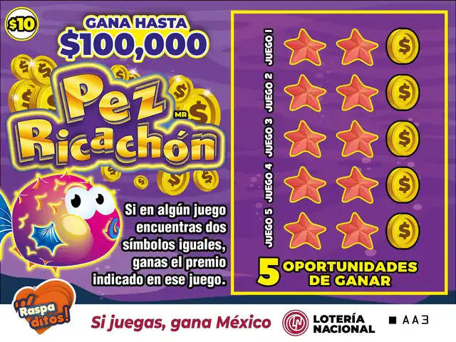 Raspadito Pez ricachón (Sorteo 329)