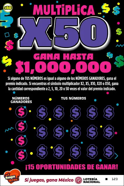 Raspadito Multiplica x50 (Sorteo 341)