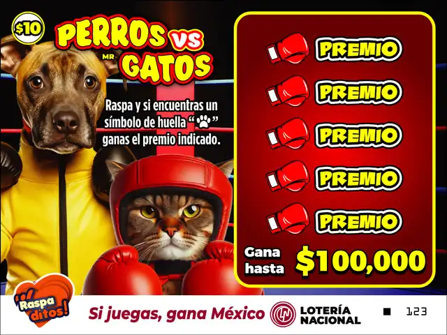 Raspadito Perros vs gatos (Sorteo 343)