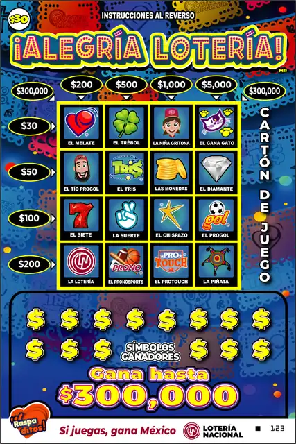 Raspadito ¡Alegría Lotería! (Sorteo 346)