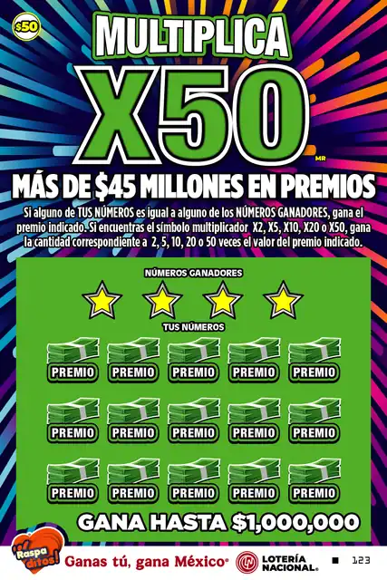 Raspadito Multiplica x50 (Sorteo 358)