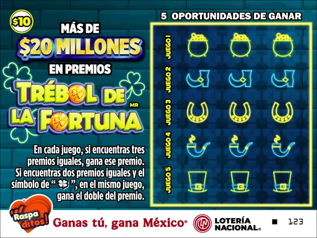 Raspadito Trébol de la Fortuna (Sorteo 362)